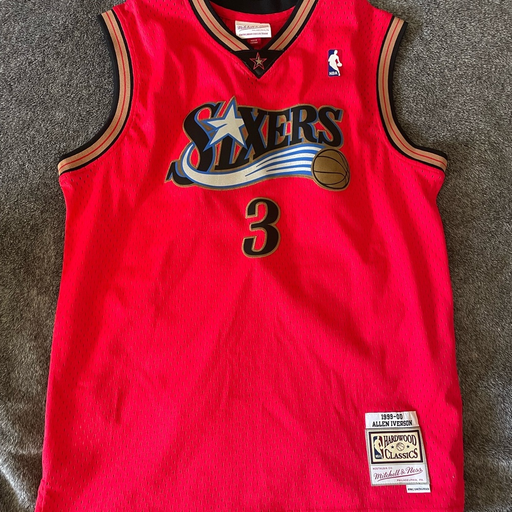 Mitchell & Ness Sixers Red Allen Iverson